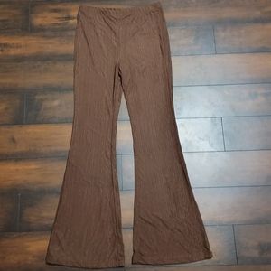 Shein Rib Knit Flare Pants